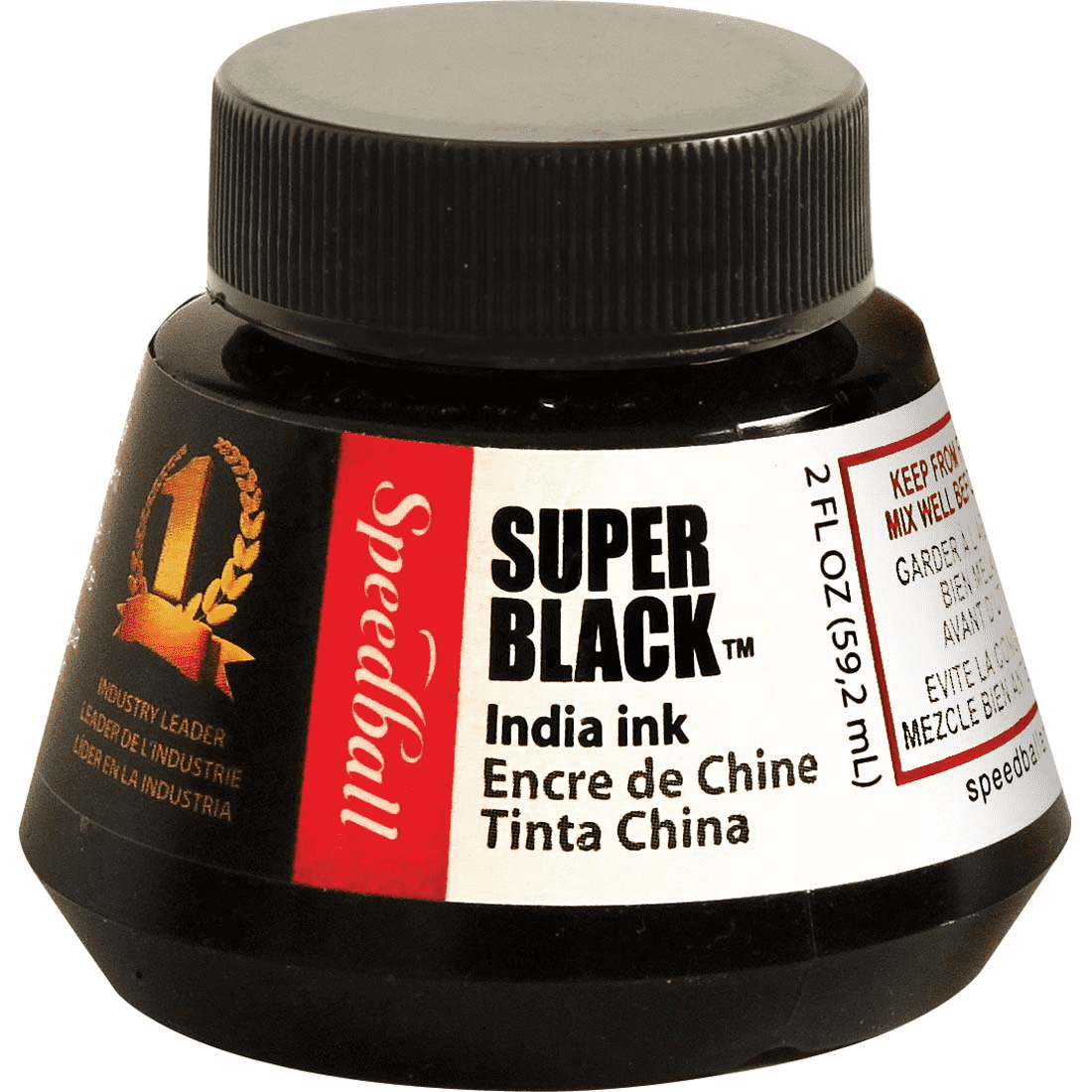 Super Black India Ink 2 Oz - MICA Store